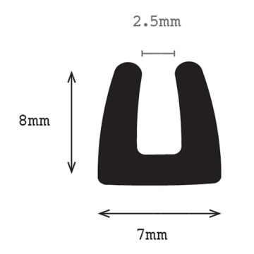 EPDM Mounting Rubber (U Channel)